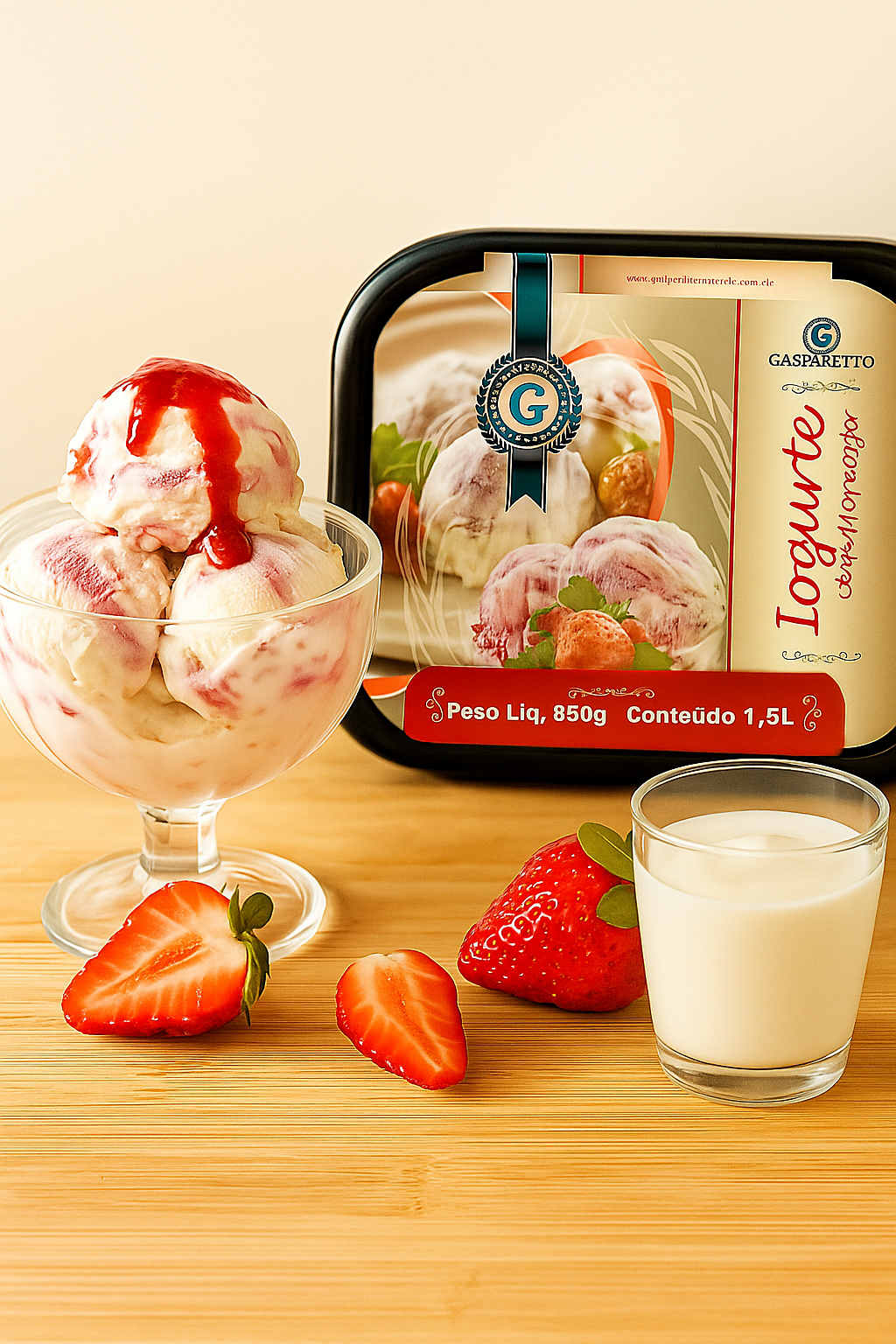 Iogurte com Morango 1,5L