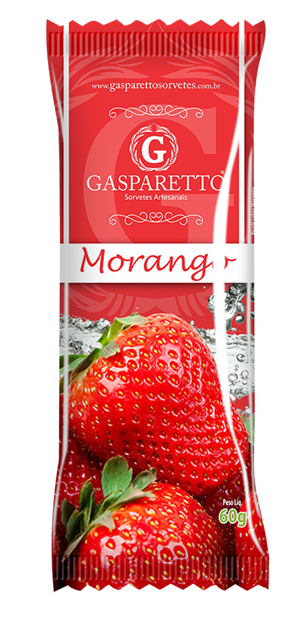 Picolé Morango